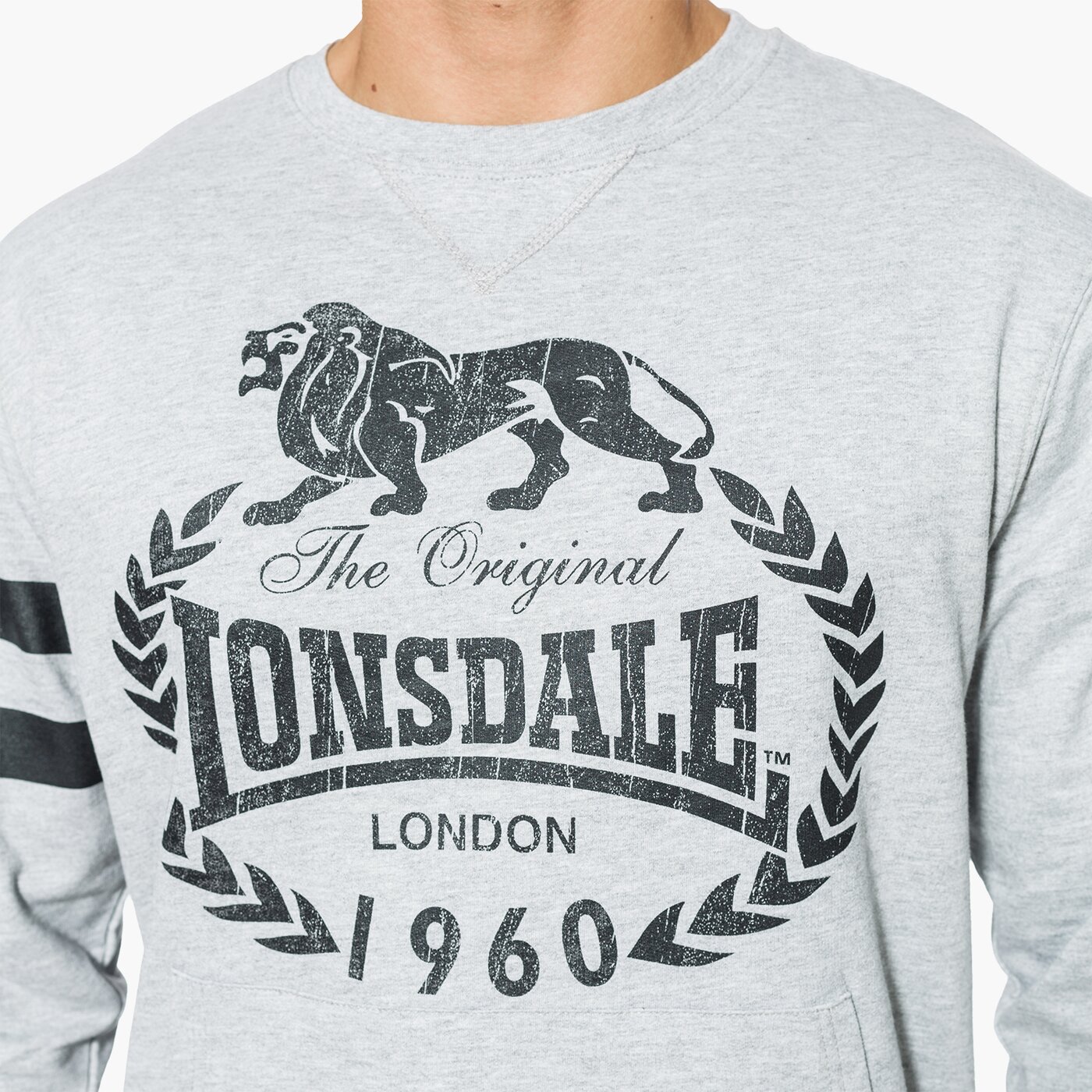 Bluza męska LONSDALE BLUZA MARL GREY blm17ld1411004 kolor szary