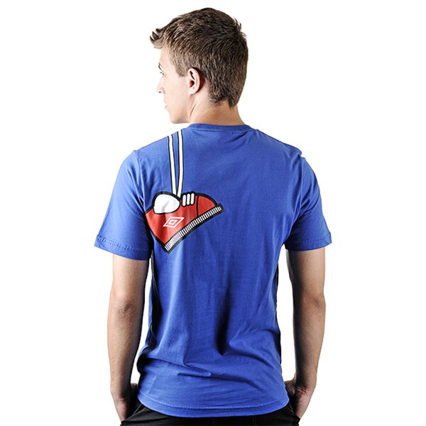 Koszulka męska UMBRO T-SHIRT SHOE GRAPHIC TEE TRUE BLUE SS 60949u6nc 