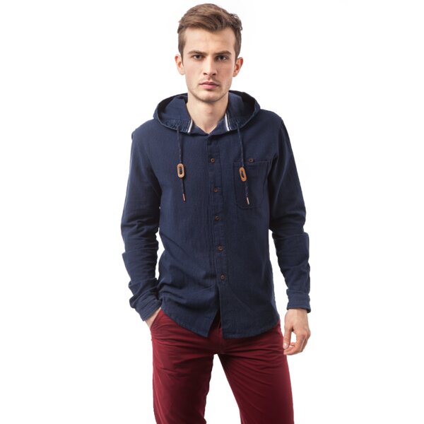 CONFRONT KOSZULA POWO cf15kzm01001 kolor granatowy