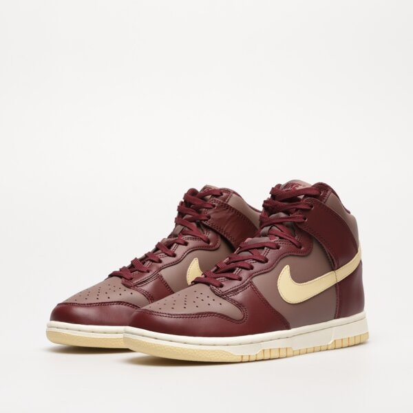 Buty sportowe damskie NIKE DUNK HIGH  dd1869-202 kolor bordowy
