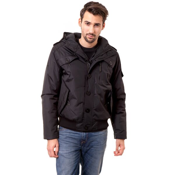 Kurtka zimowa męska CONFRONT KURTKA ITNERS cfv34kum06001 kolor czarny