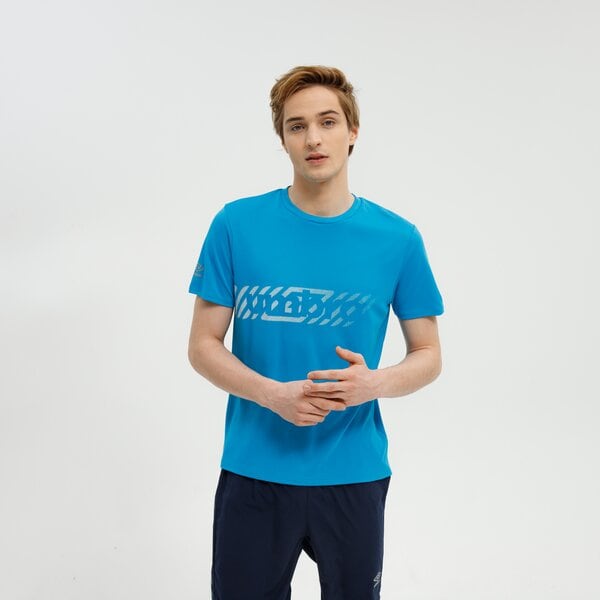 Koszulka męska UMBRO T-SHIRT FW SQUADRA CREW TRAINING JERSEY 66077u-6am kolor niebieski