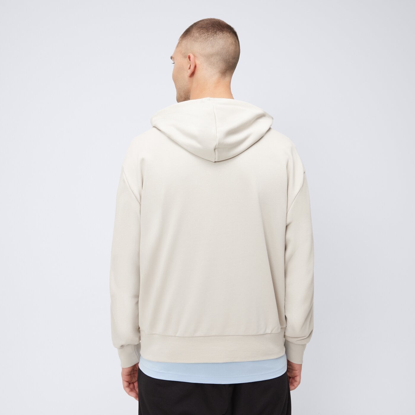 Bluza męska ADIDAS BLUZA Z KAPTUREM M 3S FT HD je6367 kolor beżowy