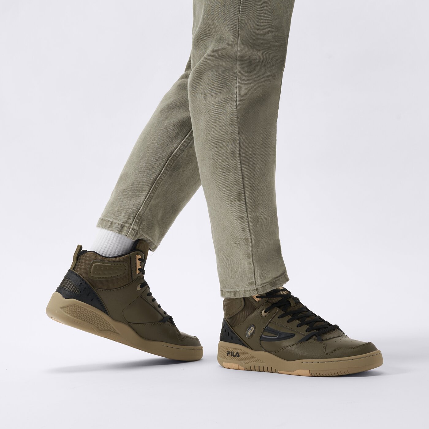 Buty sportowe męskie FILA ACTIVISION MID 1tm02053-405 kolor khaki