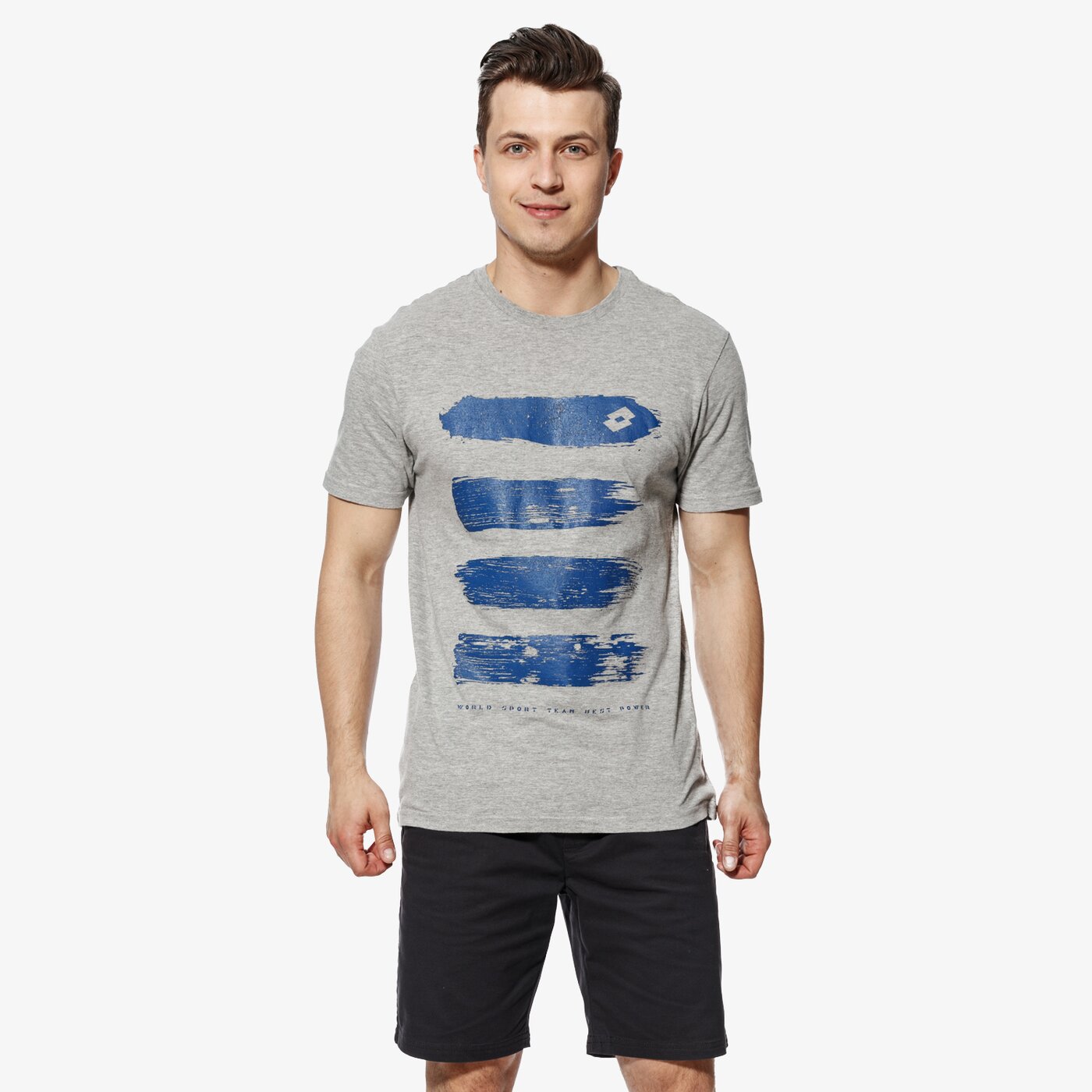 Koszulka męska LOTTO T-SHIRT SS ENERGY lo18tsm10001 kolor szary