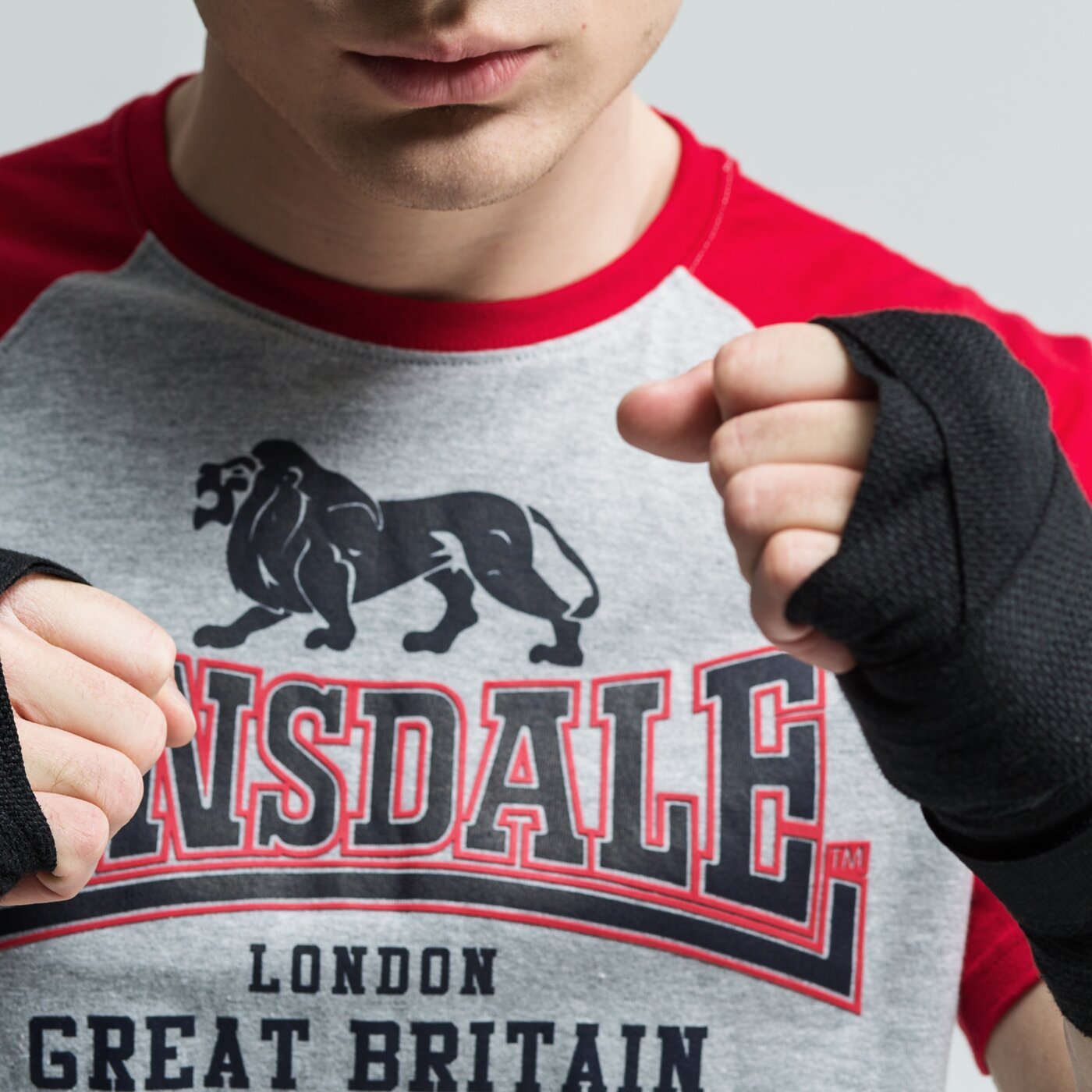 Koszulka męska LONSDALE T-SHIRT SS HEYFORD 1139181030 kolor szary