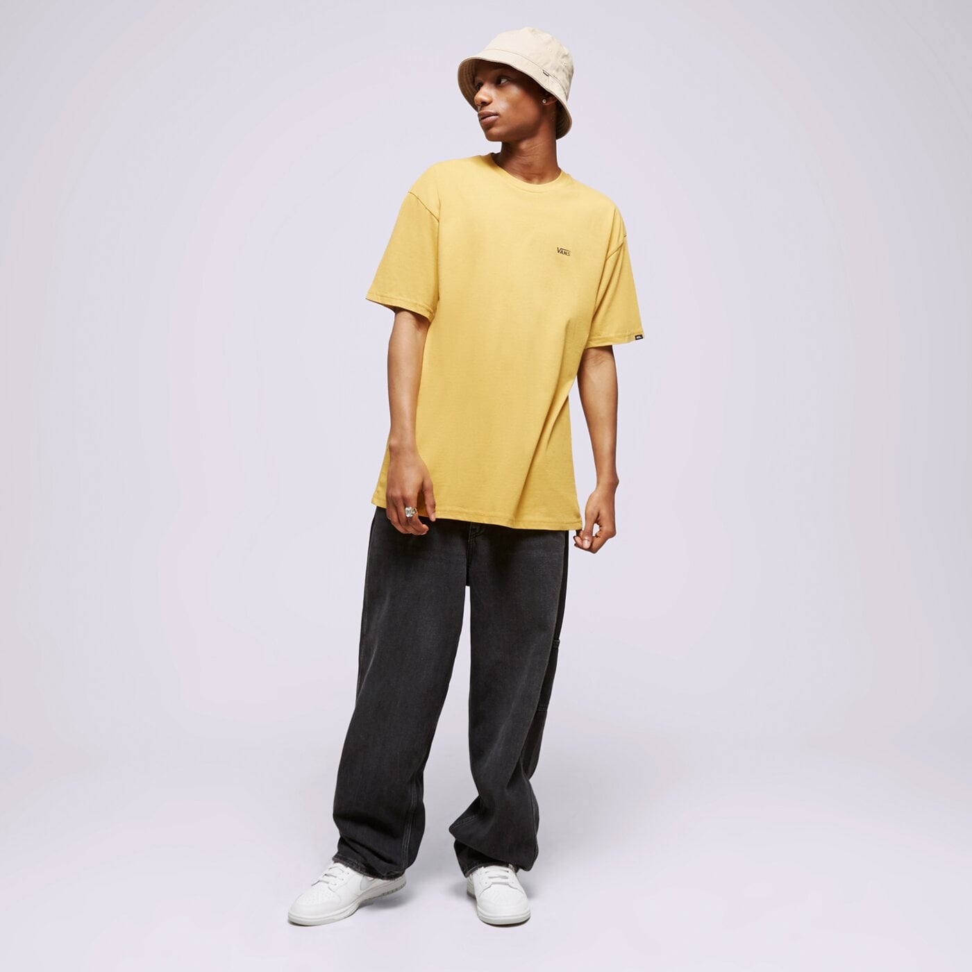 Koszulka męska VANS T-SHIRT MN LEFT CHEST LOGO TEE NARCISSUS vn0a3czebwv1 kolor żółty