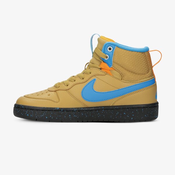 Buty dziecięce NIKE COURT BOROUGH MID 2 BOOT (GS) bq5440-701 kolor brązowy