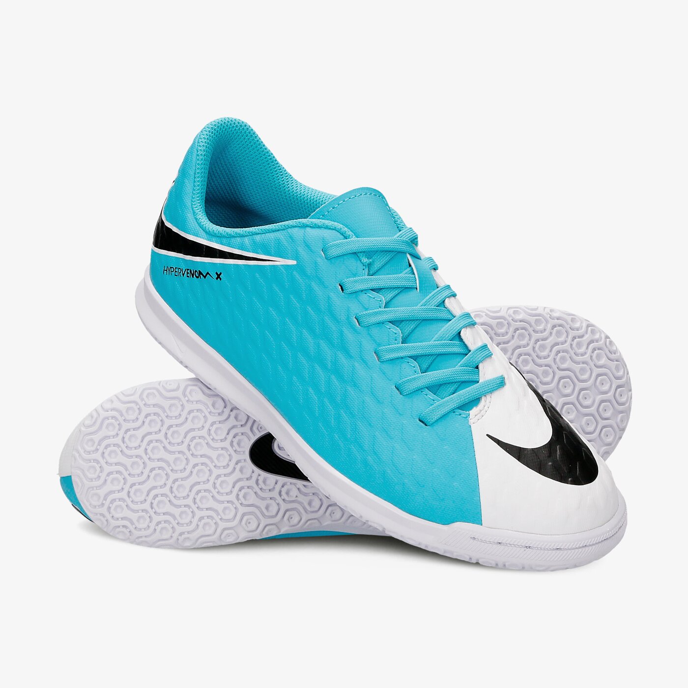 Buty piłkarskie dla dzieci NIKE JR HYPERVENOM PHADE III IC 852583-104 kolor niebieski