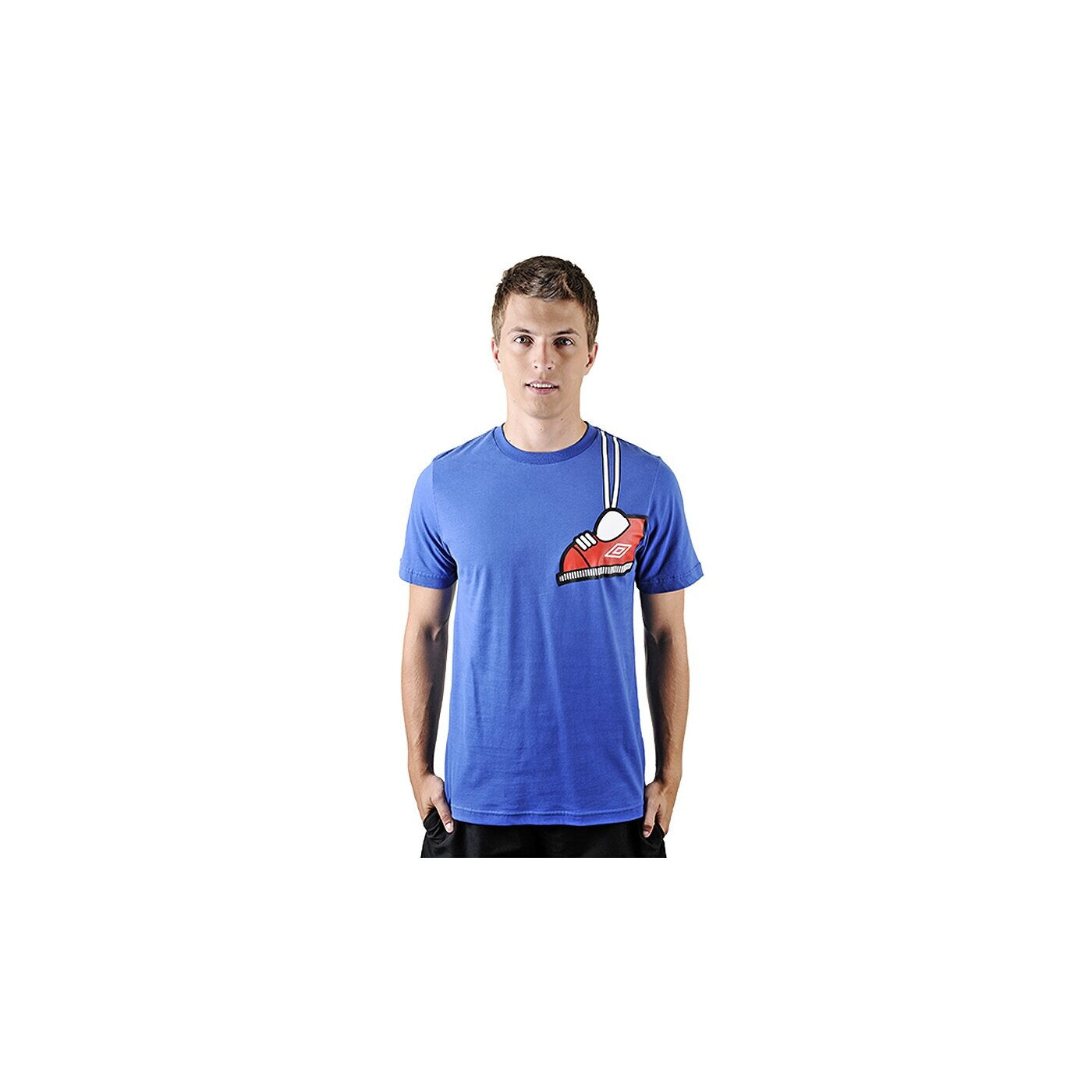 Koszulka męska UMBRO T-SHIRT SHOE GRAPHIC TEE TRUE BLUE SS 60949u6nc 