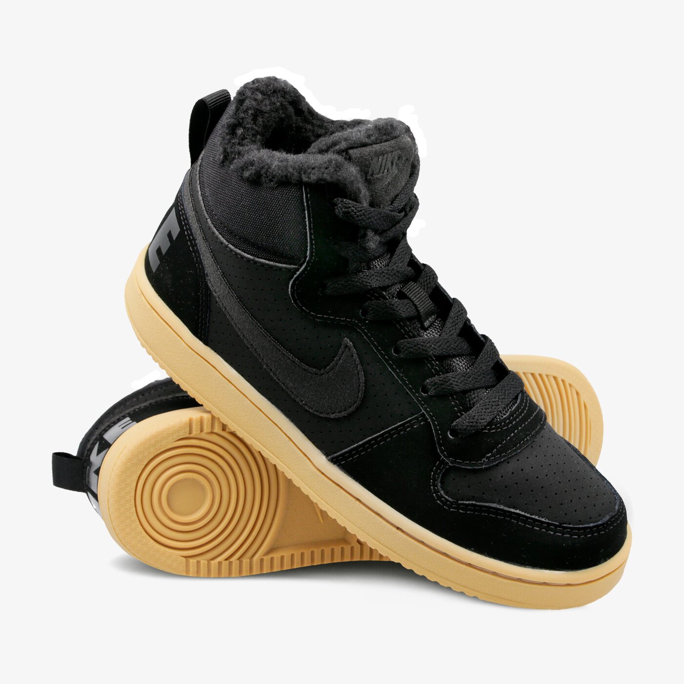 Buty dziecięce NIKE COURT BOROUGH MID WNTR BG aa3458-002 kolor czarny