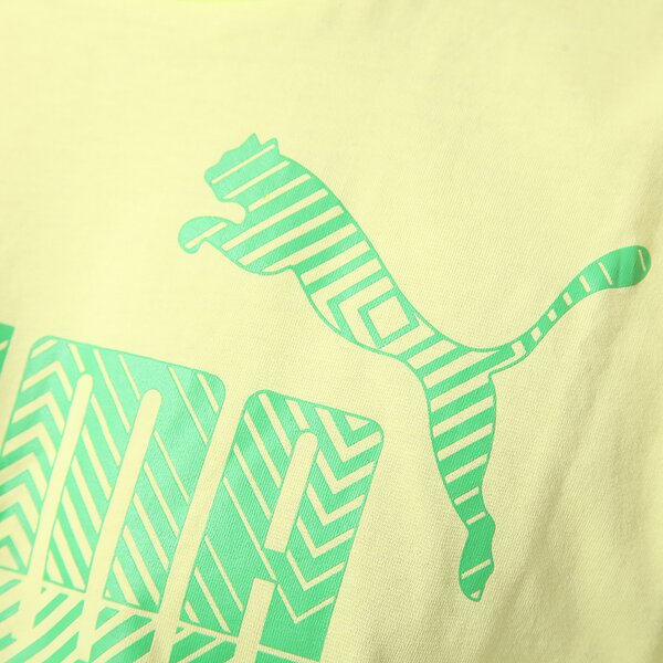 Koszulka męska PUMA T-SHIRT GRAPHIC LOGO TEE 82817508 kolor żółty
