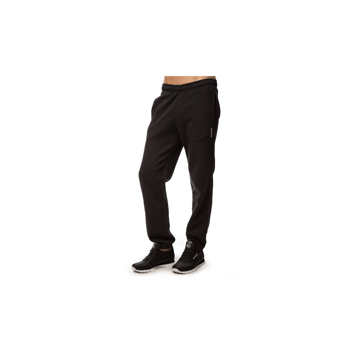 Spodnie dresowe męskie REEBOK SPODNIE EL CC FLC aa4524 kolor czarny