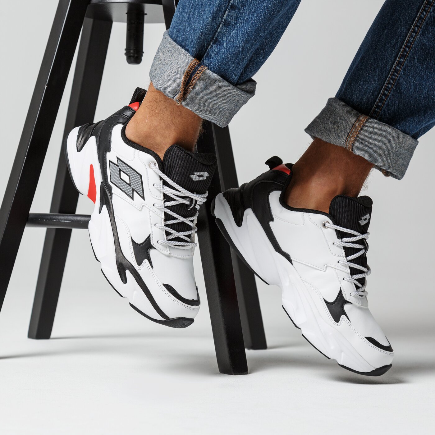 Buty sportowe męskie LOTTO SILION loml219003 kolor biały