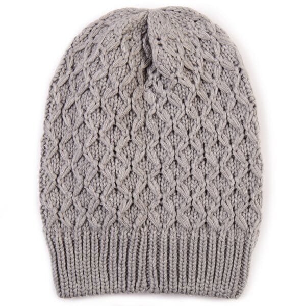 Czapka zimowa damska NIKE CZAPKA BEANIE SLOUCHY KNIT 628677063 kolor szary