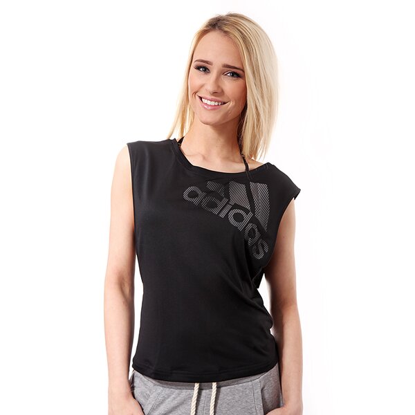 Koszulka damska ADIDAS T-SHIRT SC LOGO TANK d89293 kolor czarny