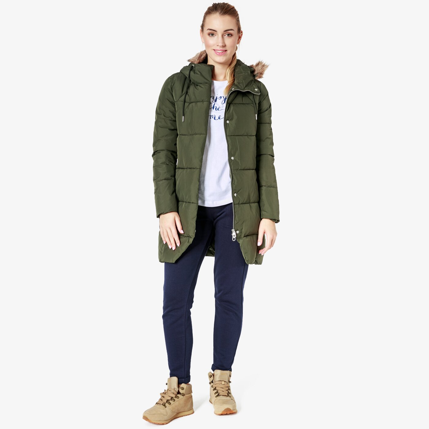 Kurtka zimowa damska FEEWEAR KURTKA ROMANCE fw38kud23002 kolor zielony