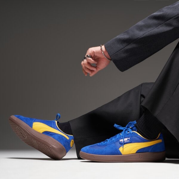 Buty sportowe męskie PUMA PALERMO VINTAGE UPDATE 40136402 kolor niebieski