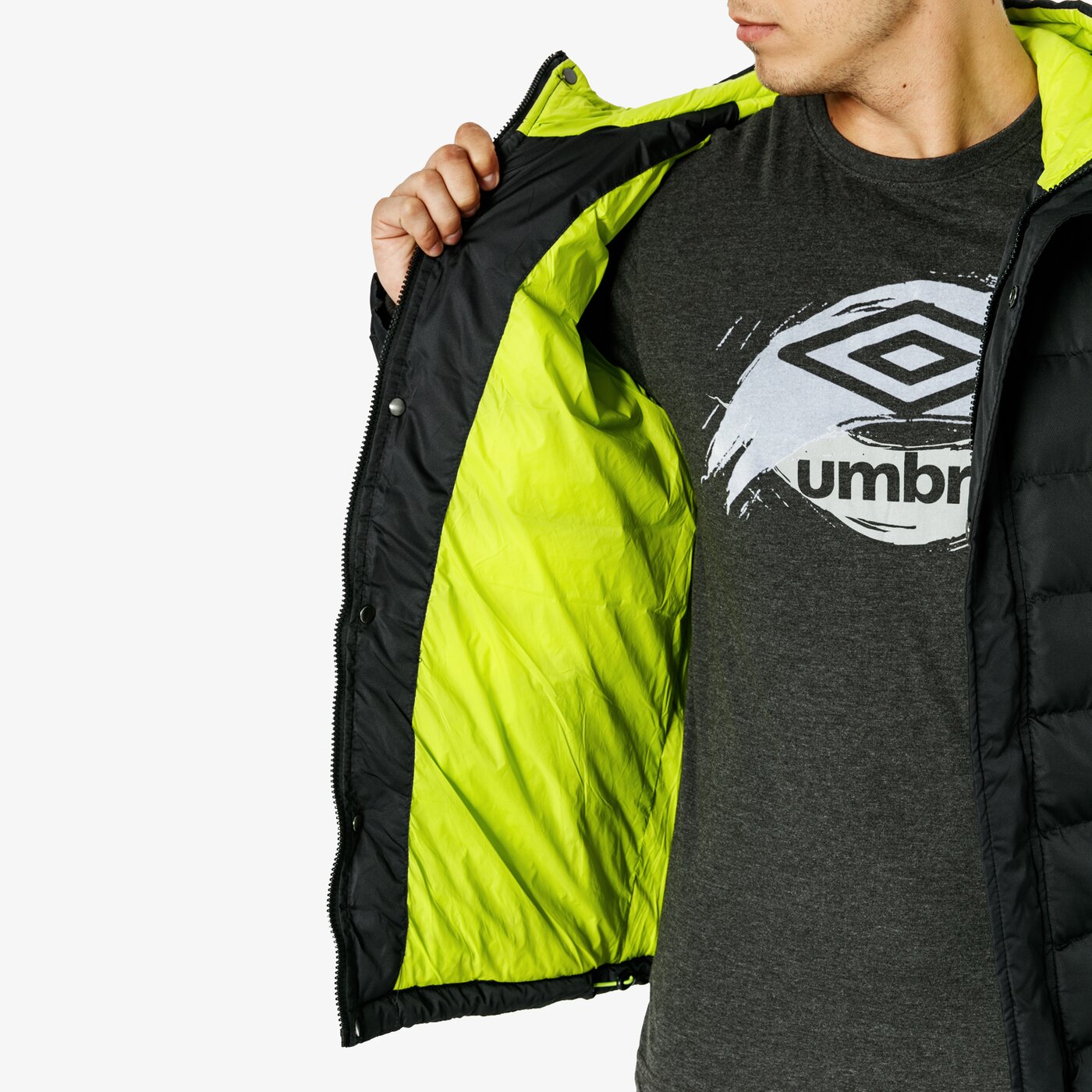 Kurtka zimowa męska UMBRO KURTKA LARIMAR ul38kum33002 kolor czarny