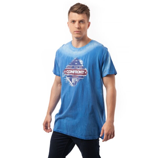 Koszulka męska CONFRONT  T-SHIRT LIWER cf15tsm07001 kolor niebieski