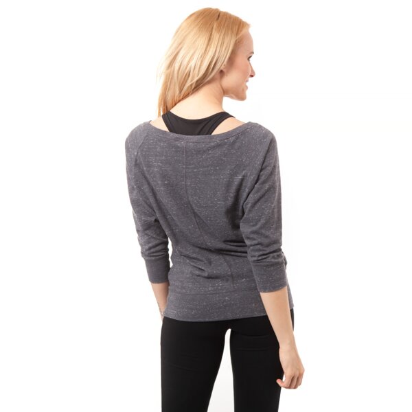 Koszulka damska NIKE T-SHIRT L\S GYM VINTAGE CREW 614805021 kolor szary