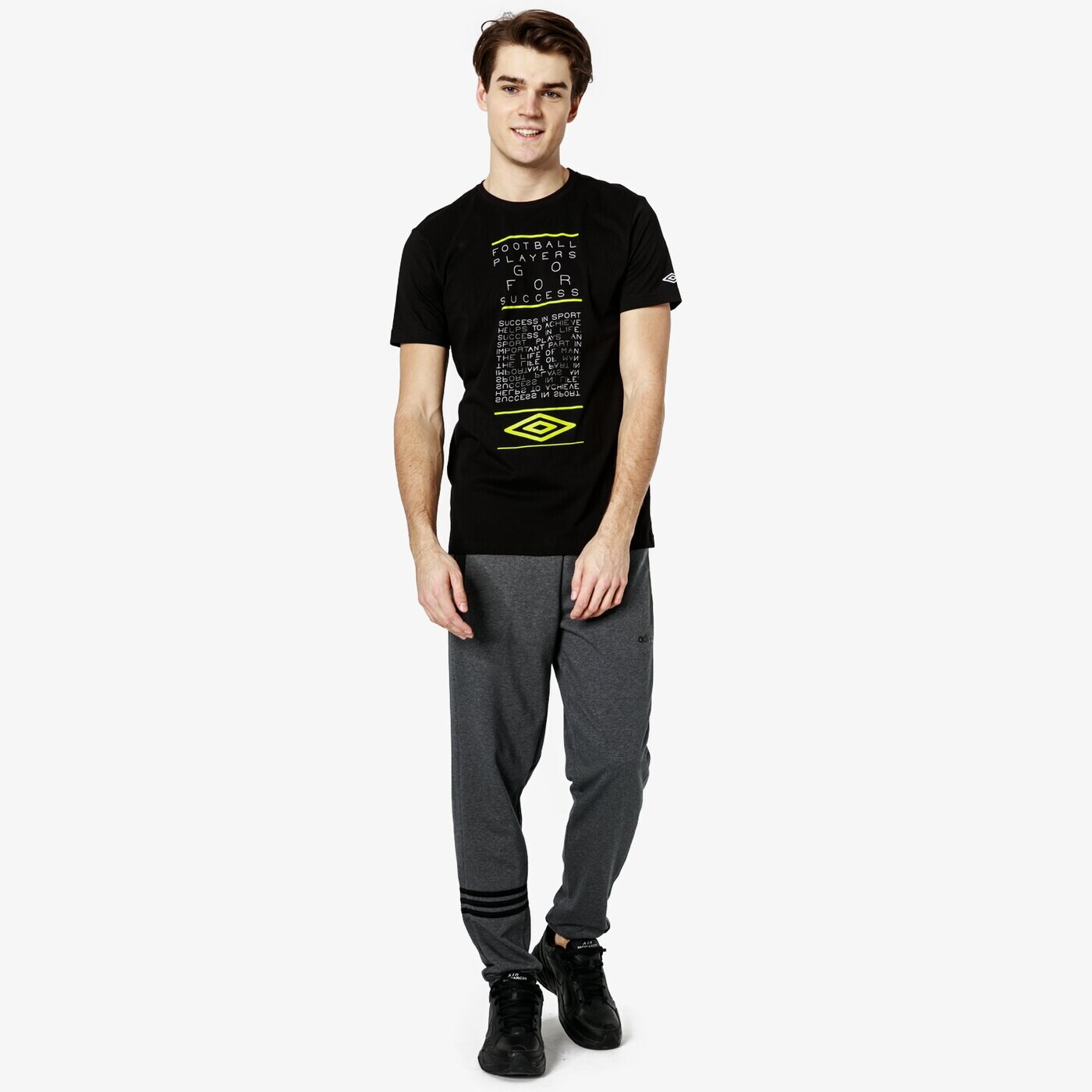 Koszulka męska UMBRO T-SHIRT SS ERMATO ul19tsm11001 kolor czarny