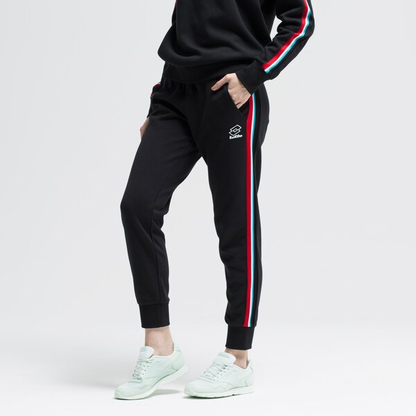 Spodnie dresowe damskie LOTTO SPODNIE ATHLETICA W III RIB STP PL 211747-1cl kolor czarny