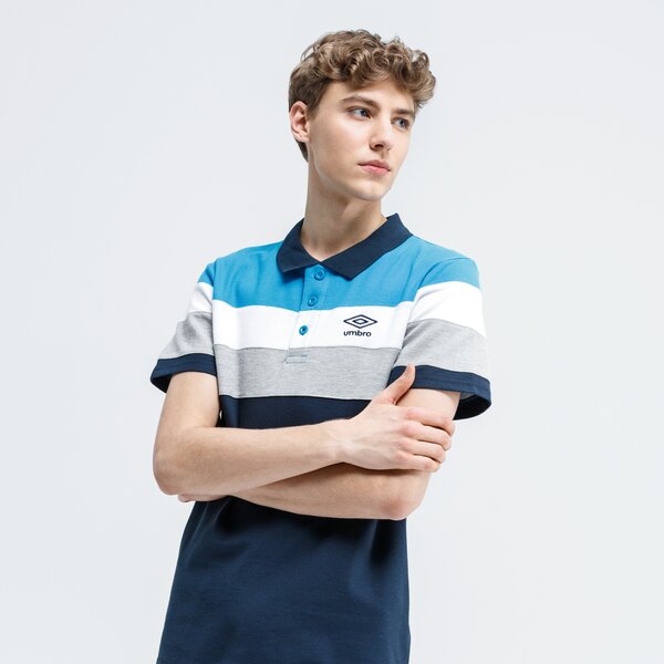 Koszulka polo męska UMBRO POLO EKTOS ul120pom01005 kolor niebieski