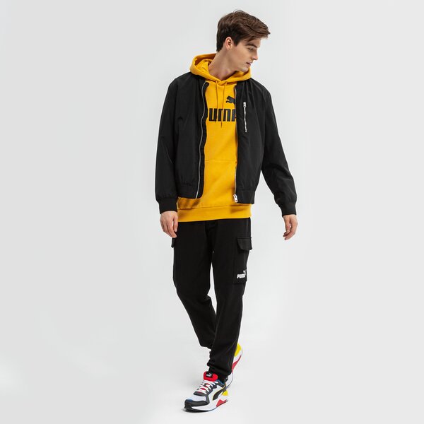 Bluza męska PUMA BLUZA Z KAPTUREM ESS HEATHER HOODIE FL - MINERAL YELLOW 58673937 kolor żółty