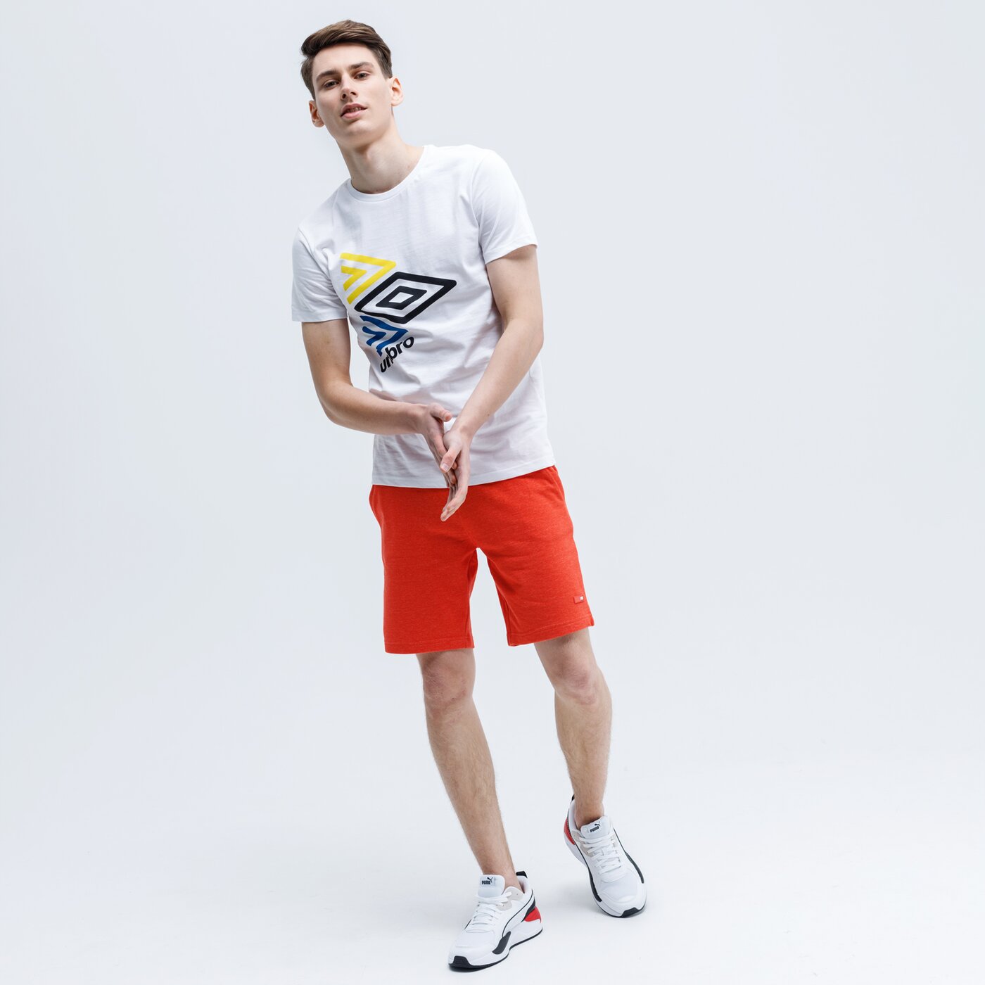 Koszulka męska UMBRO T-SHIRT ODELO ul120tsm74003 kolor biały