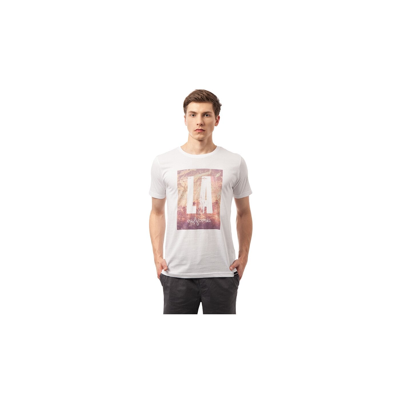Koszulka męska LOTTO T-SHIRT NOTOS lo15tsm47001 kolor biały