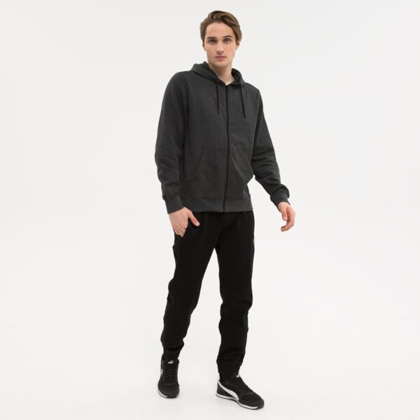 Bluza męska UMBRO BLUZA ROZPINANA Z KAPTUREM BIRLING ul322blm90001 kolor szary