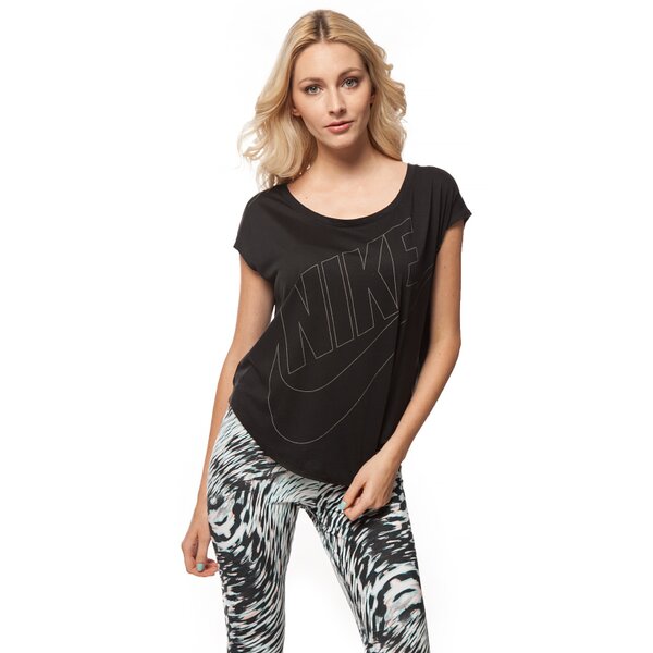 Koszulka damska NIKE T-SHIRT SIGNAL TEE 642768010 kolor czarny