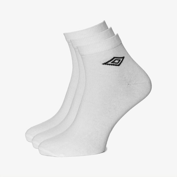 Skarpetki damskie UMBRO SKARPETY QUARTER 3PK WHT ul18ska02001 kolor biały