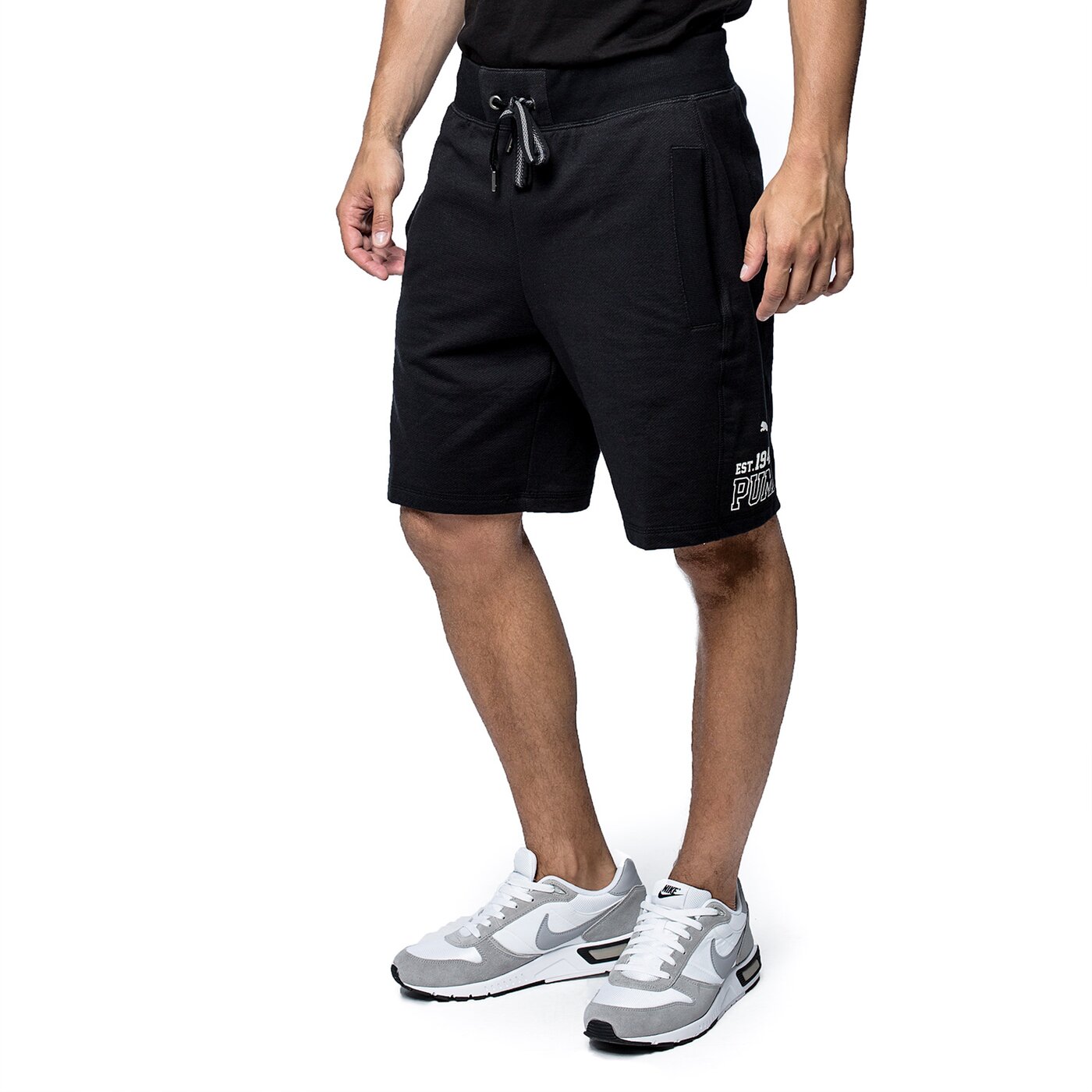 Spodenki męskie PUMA SZORTY STYLE ATHL SWEAT BERMUDA TR 83660301 kolor czarny