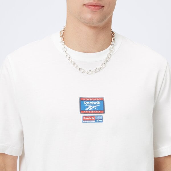 Koszulka męska REEBOK T-SHIRT RI BADGE 100205444 kolor biały