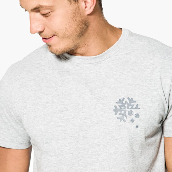 Koszulka męska FEEWEAR T-SHIRT SS SNOWMEN fw37tsm42001 kolor szary
