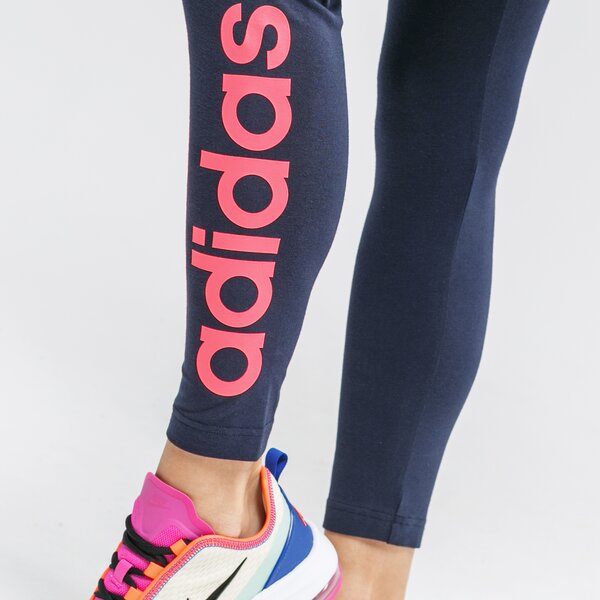 Spodnie dresowe damskie ADIDAS LEGGINGS W E LIN TIGHT gd3006 kolor granatowy