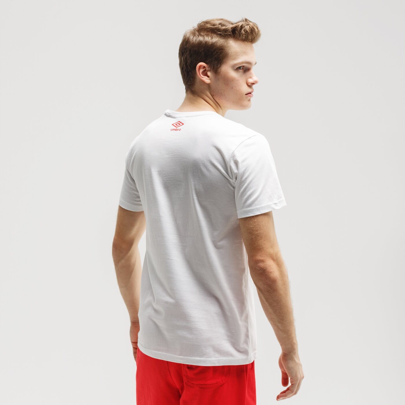 Koszulka męska UMBRO T-SHIRT LOOB ul120tsm27001 kolor biały