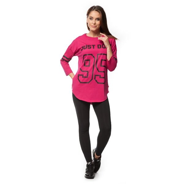 Koszulka damska NIKE T-SHIRT 3/4 LENGTH GRAPHIC TOP-95 726343607 kolor różowy