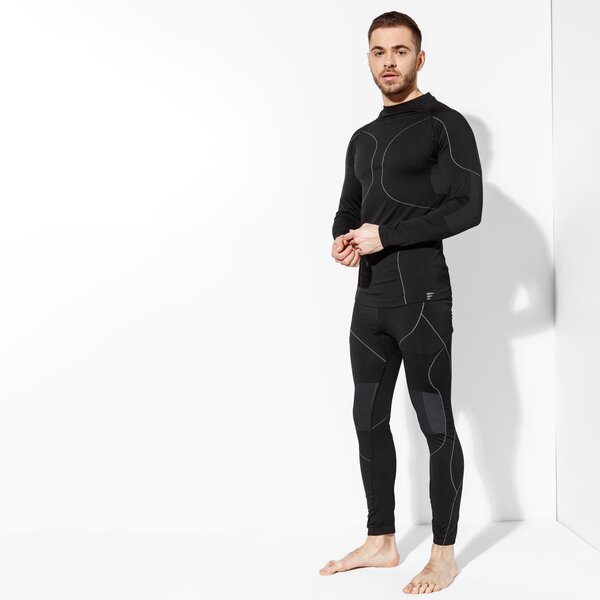 Spodnie dresowe męskie FEEWEAR LEGGINGS TERMICZNE COLDSNAP fw37bim04001 kolor czarny