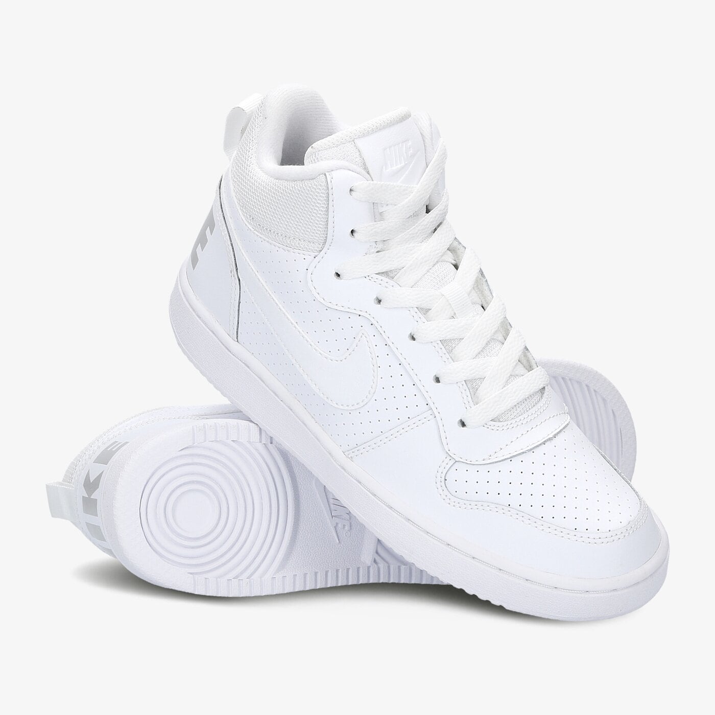 Buty dziecięce NIKE COURT BOROUGH MID (GS) 839977-100 kolor biały