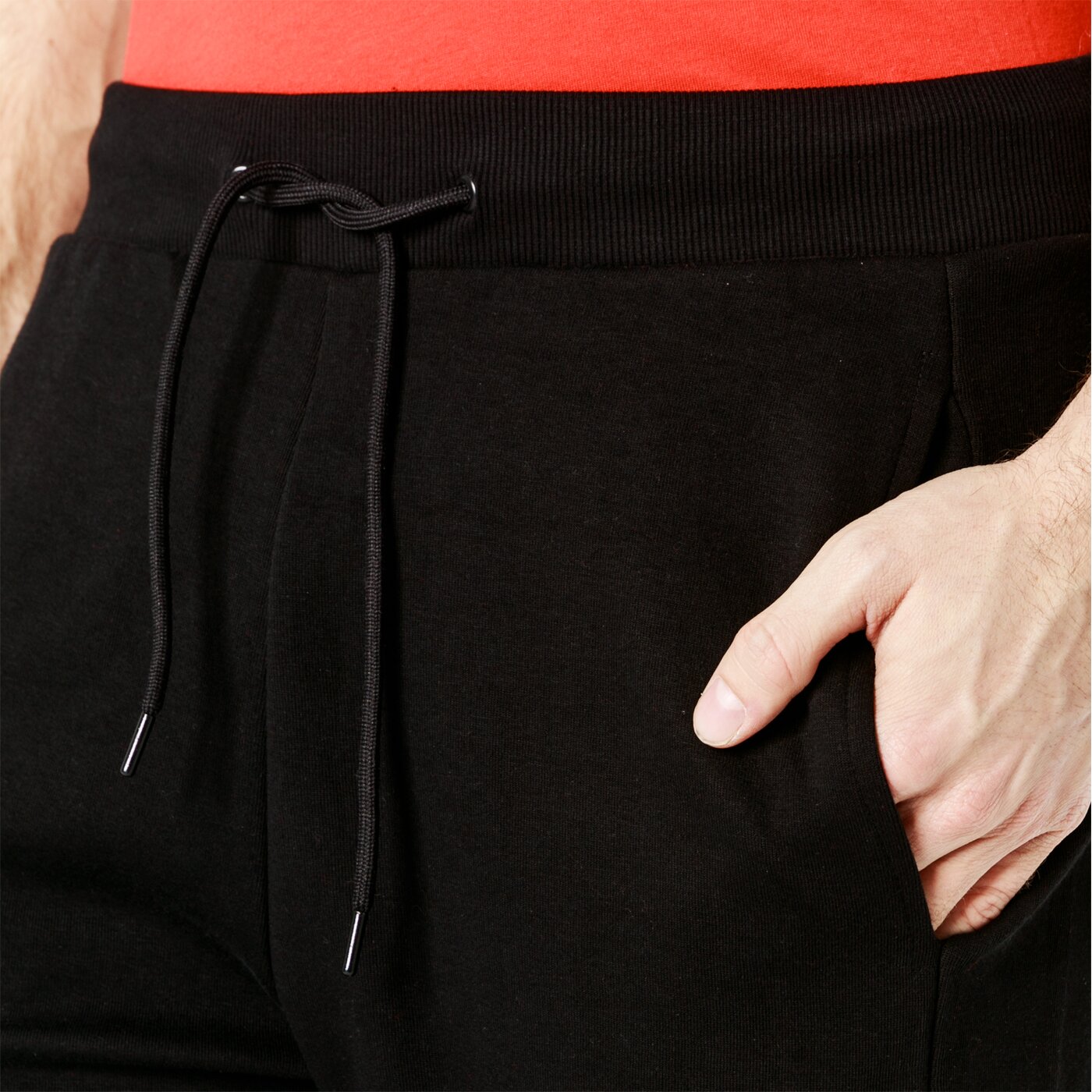 Spodnie dresowe męskie LOTTO SPODNIE RITOM lo19spm18002 kolor czarny