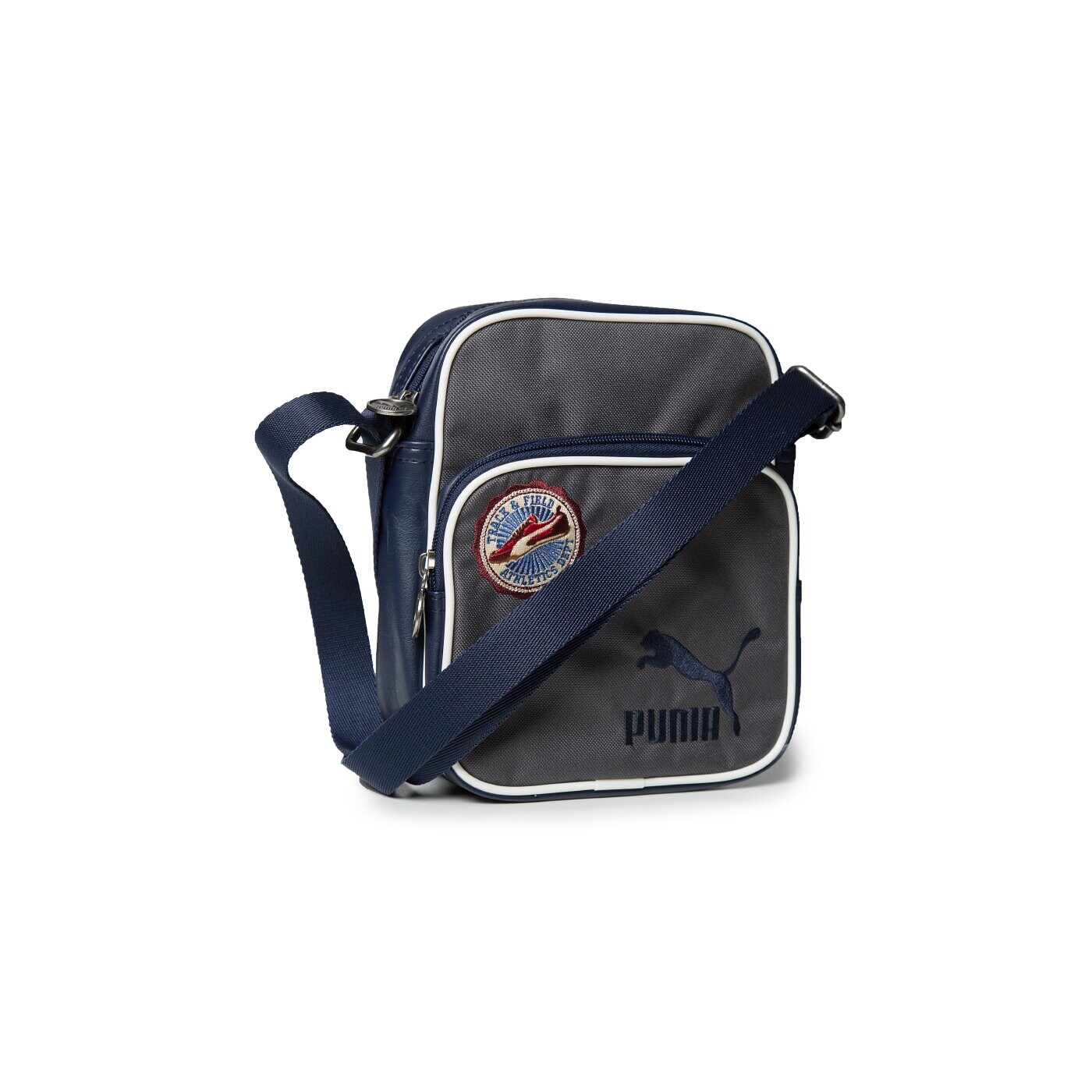 Torba sportowa damska PUMA TOREBKA ORIGINALS REPORTER VARSITY 07344601 kolor szary