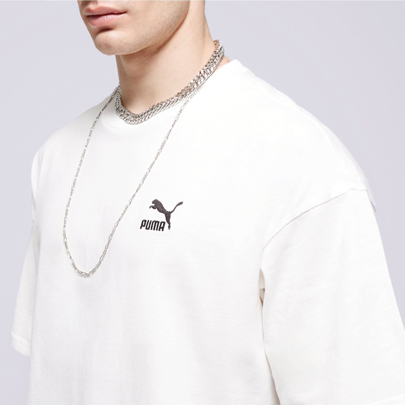Koszulka męska PUMA T-SHIRT BETTER CLASSICS OVERSIZED TEE 67918802 kolor biały