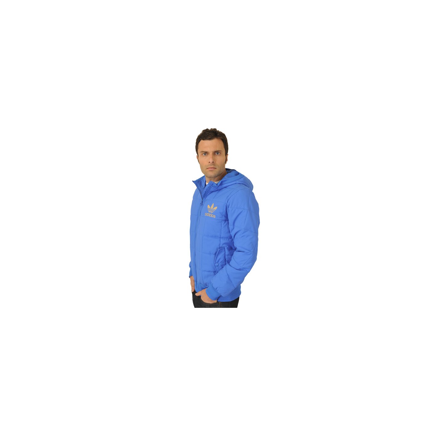 Kurtka zimowa męska ADIDAS KURTKA AC PADDED JACKET o57774 kolor niebieski