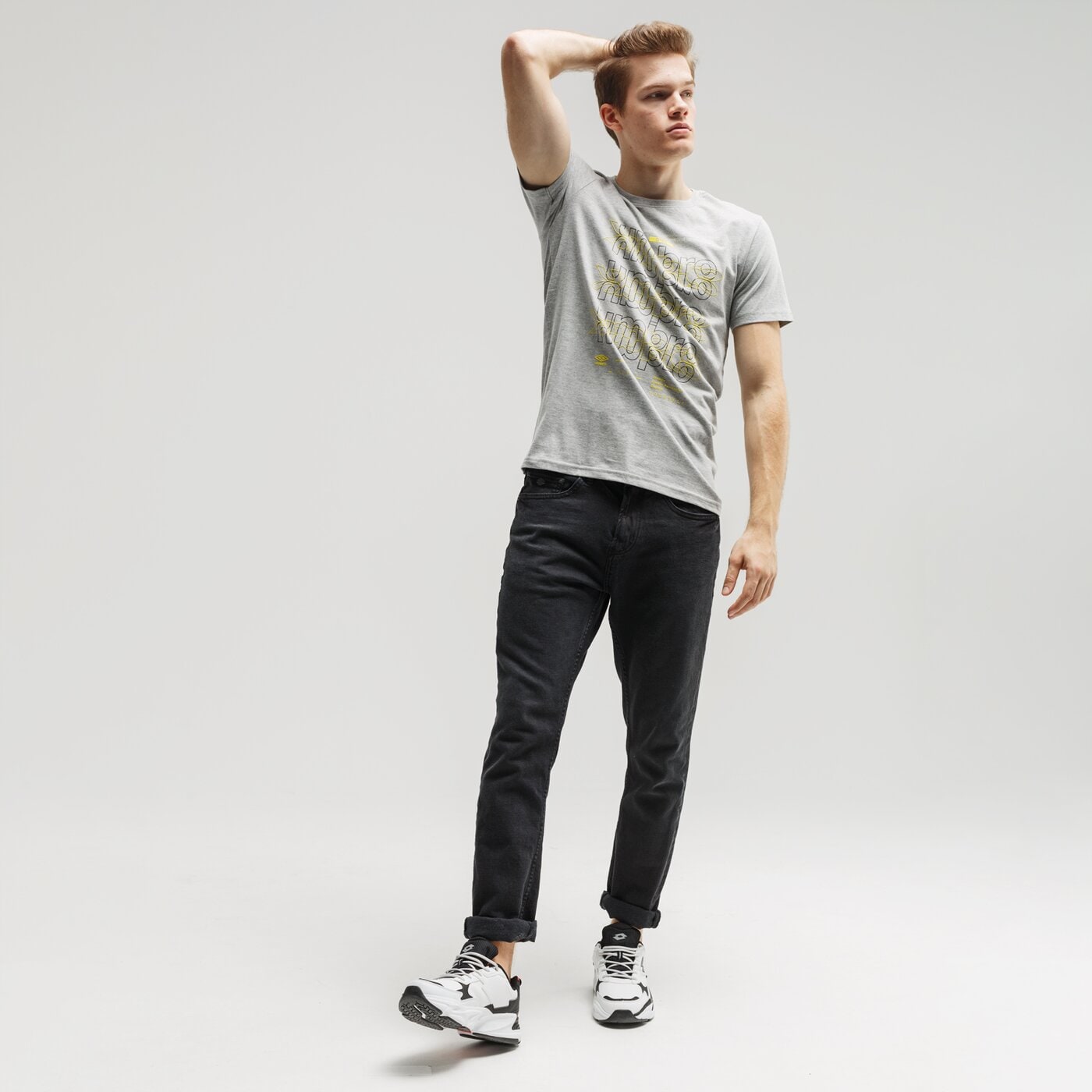 Koszulka męska UMBRO T-SHIRT LOUD ul120tsm28003 kolor szary