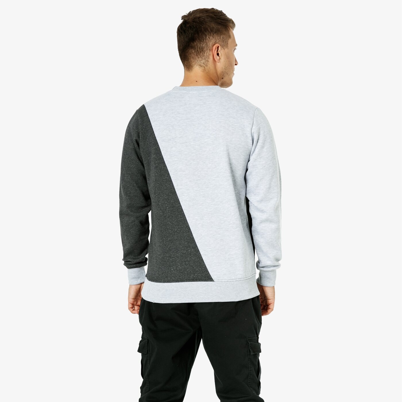 Bluza męska UMBRO BLUZA CUT AND SEW 65128u-hel kolor szary