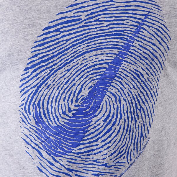 Koszulka męska NIKE T-SHIRT SWOOSH PRINT SS TEE 534359063 kolor szary