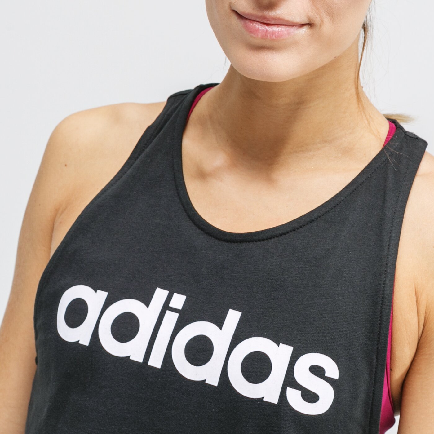 Top damski ADIDAS TANK W E LIN LOOS TK du7003 kolor czarny